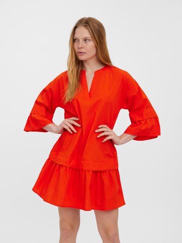 VERO MODA - Vestido de verano 'Lis' en rojo: frente