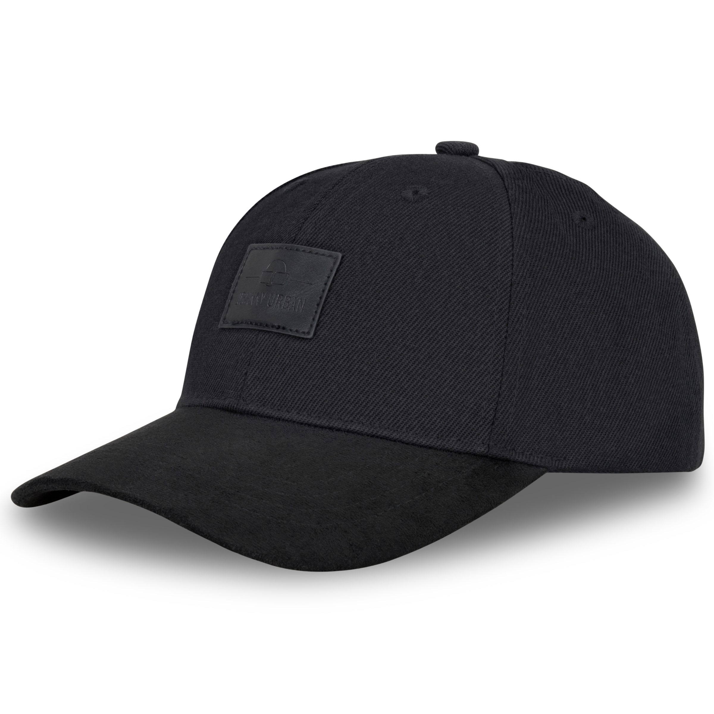 Johnny Urban Cap 'Dean Curved' in Black: front