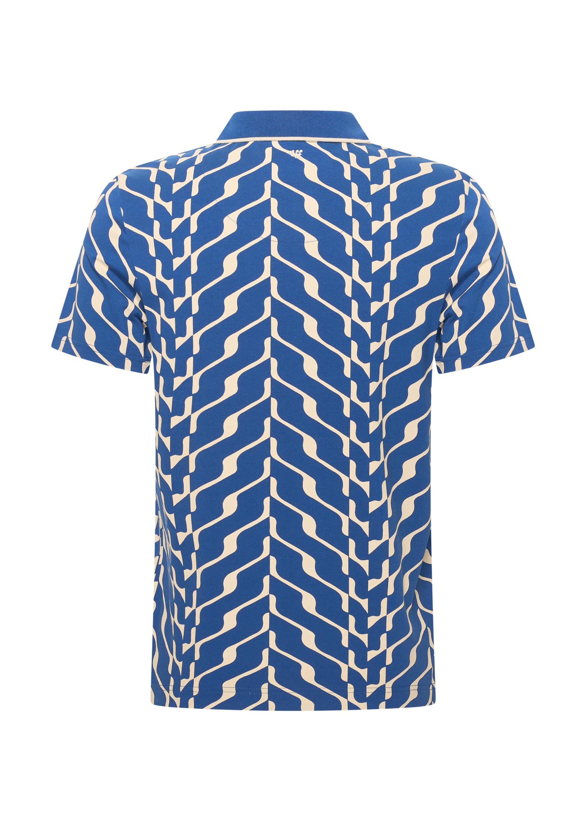 4funkyflavours Shirt 'Tracks And Lines' in Blue
