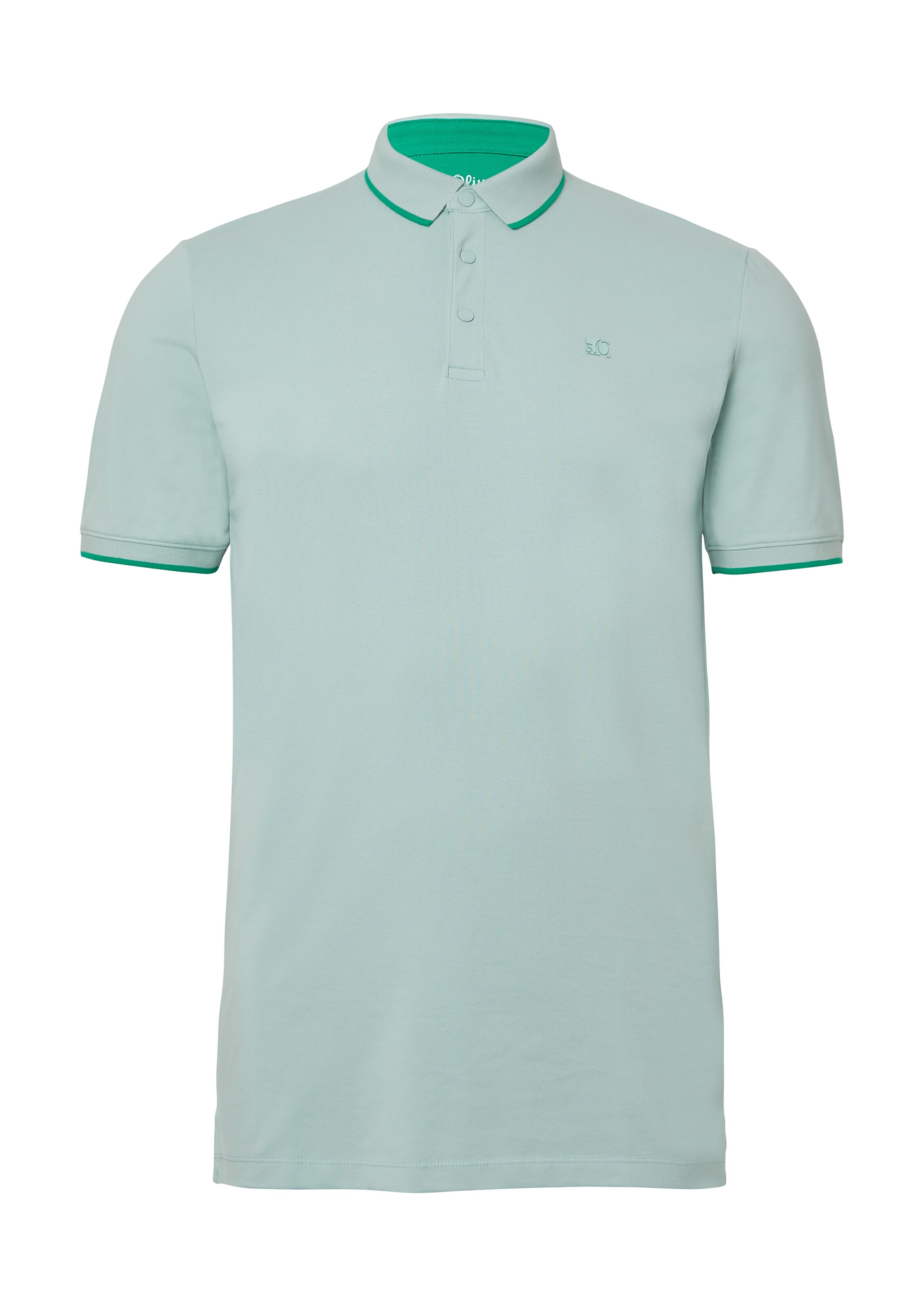 s.Oliver Men Tall Sizes Shirt in Green: front