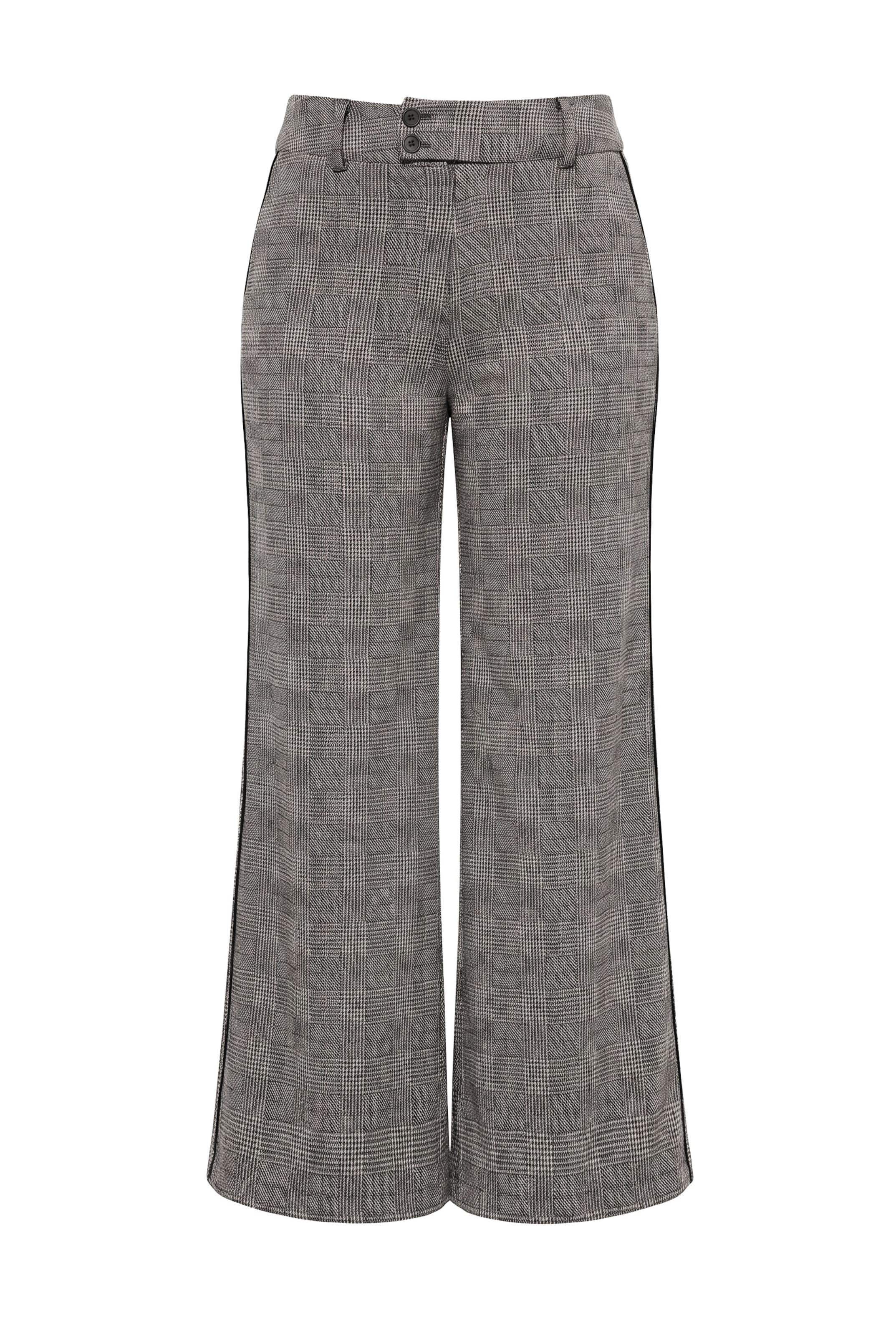 Ulla Popken Trousers in 42/Regular in Mocha / White, Item view