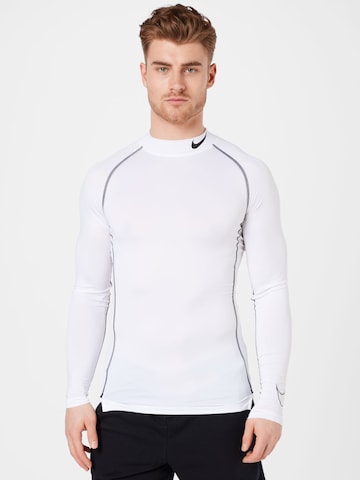 NIKE Functioneel shirt in Wit: voorkant