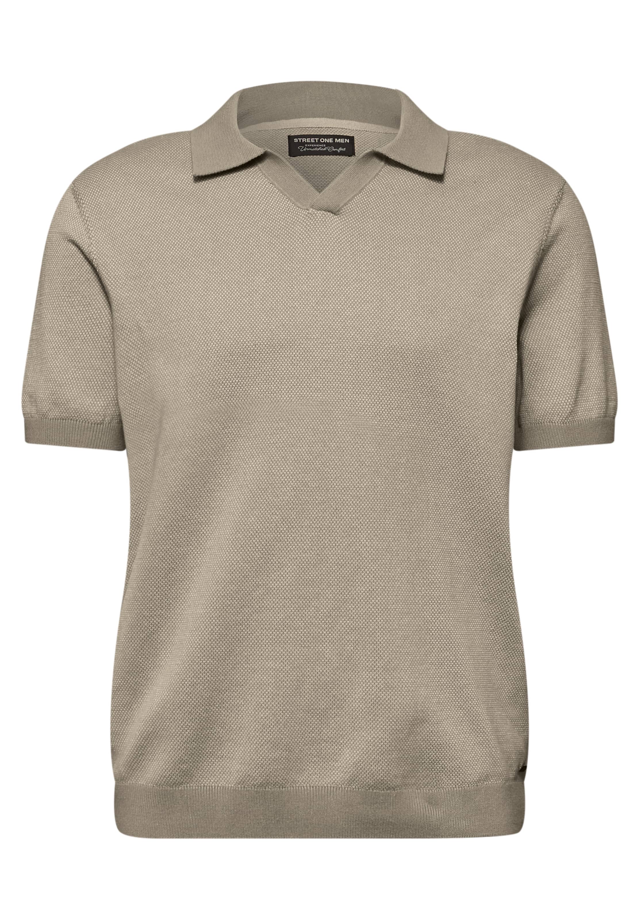 Street One MEN Pullover in Beige: Vorderseite
