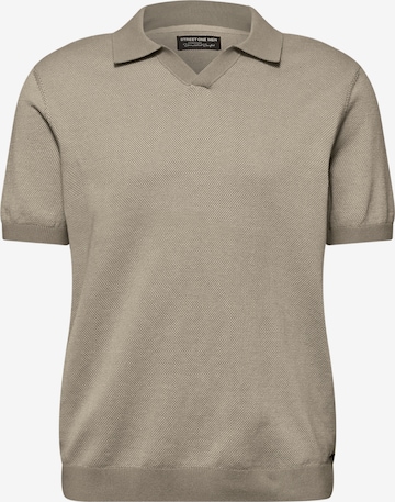 Street One MEN Pullover in Beige: Vorderseite