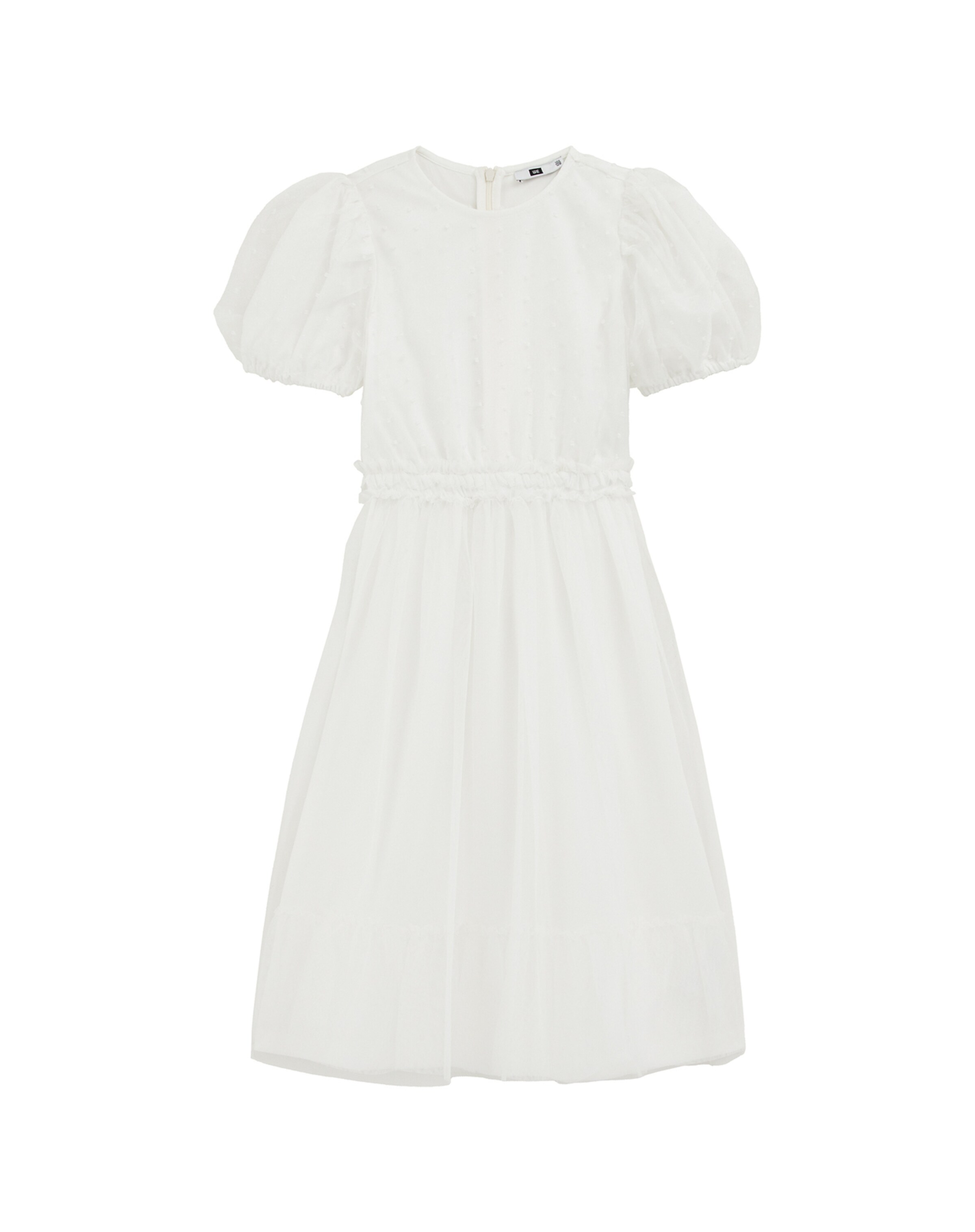 WE Fashion Рокля в бяло: отпред