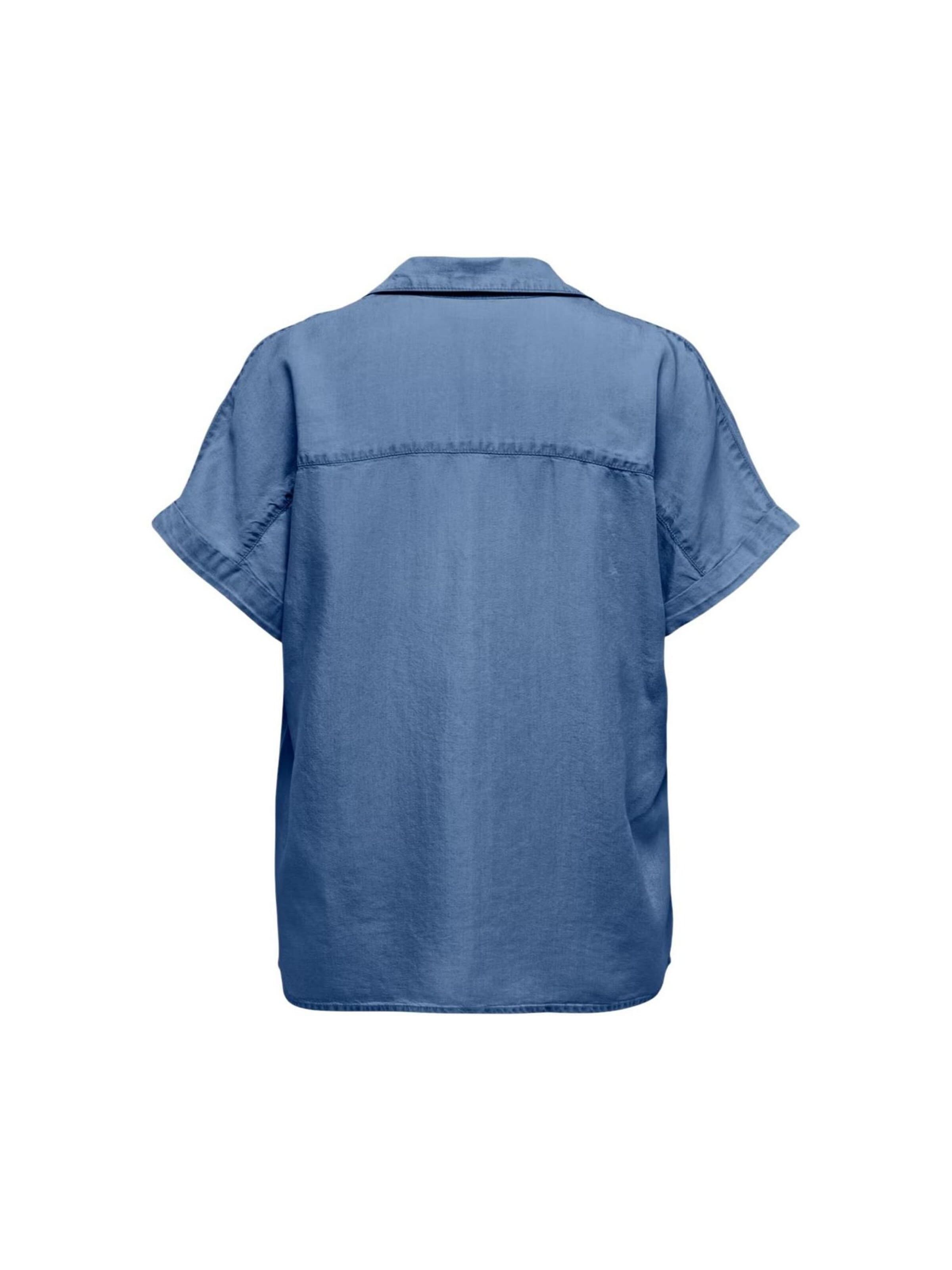 Maglietta 'ONLCHARIS LIFE CAP SLEEVE SHIRT WVN CC 15363976' di ONLY in blu
