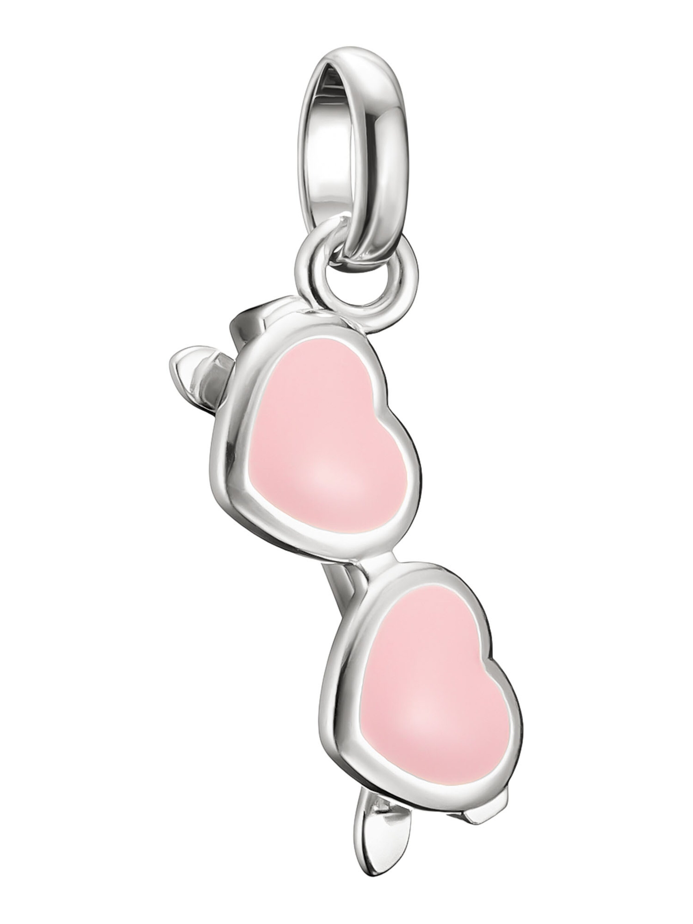 Thomas Sabo Anhänger 'Pink Sonnenbrille' in Silber: Vorderseite