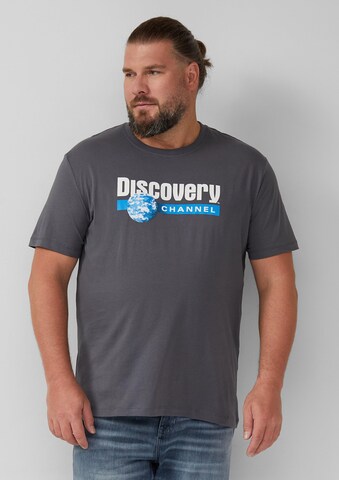 s.Oliver Men Big Sizes Shirt in Grey: front
