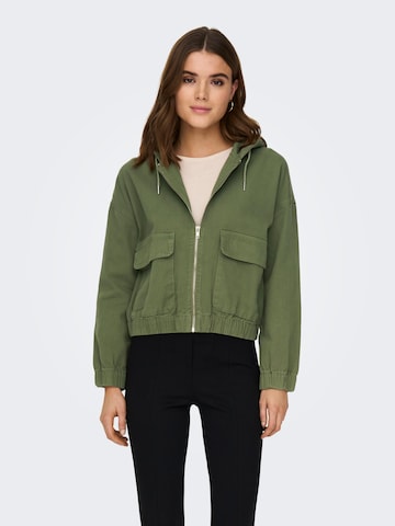 ONLY Демисезонная куртка 'Kenzie' в Зеленый: спереди