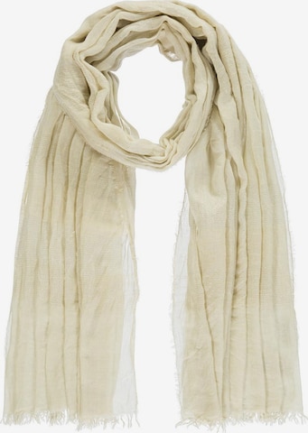 Passigatti Wrap 'Schal m. Silber-Lurexeffekten' in Beige: front