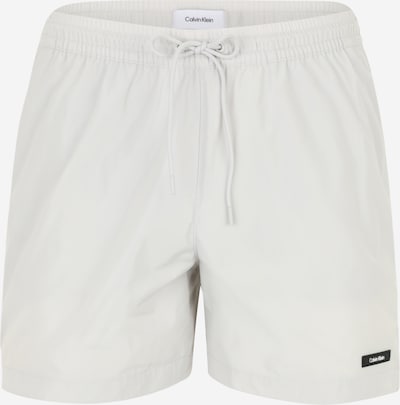 Calvin Klein Swimwear Kupaće hlače u svijetlosiva / crna, Pregled proizvoda