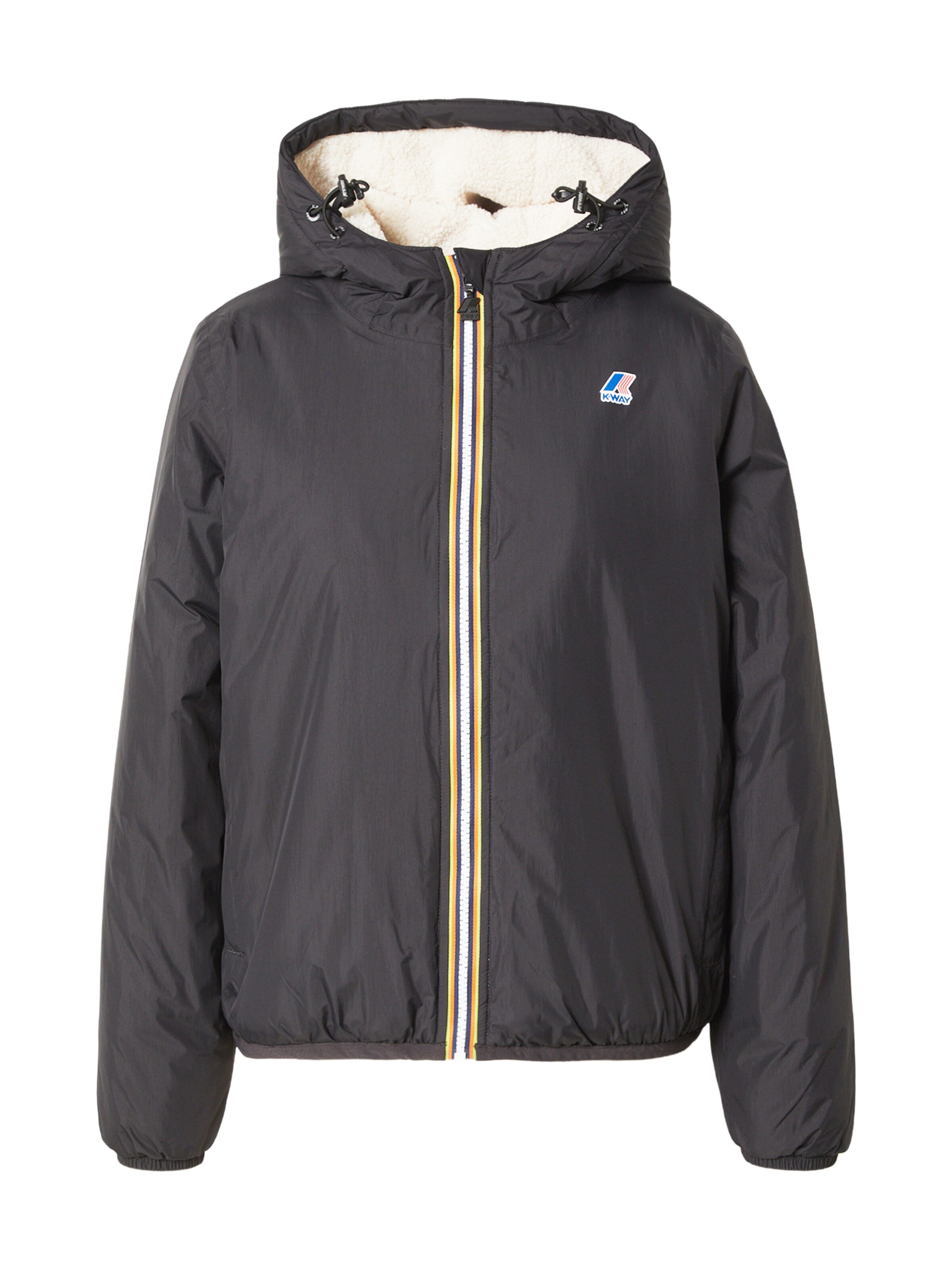 K-Way Jacke 'CLAUDETTE ORSETTO' in Schwarz: Vorderseite