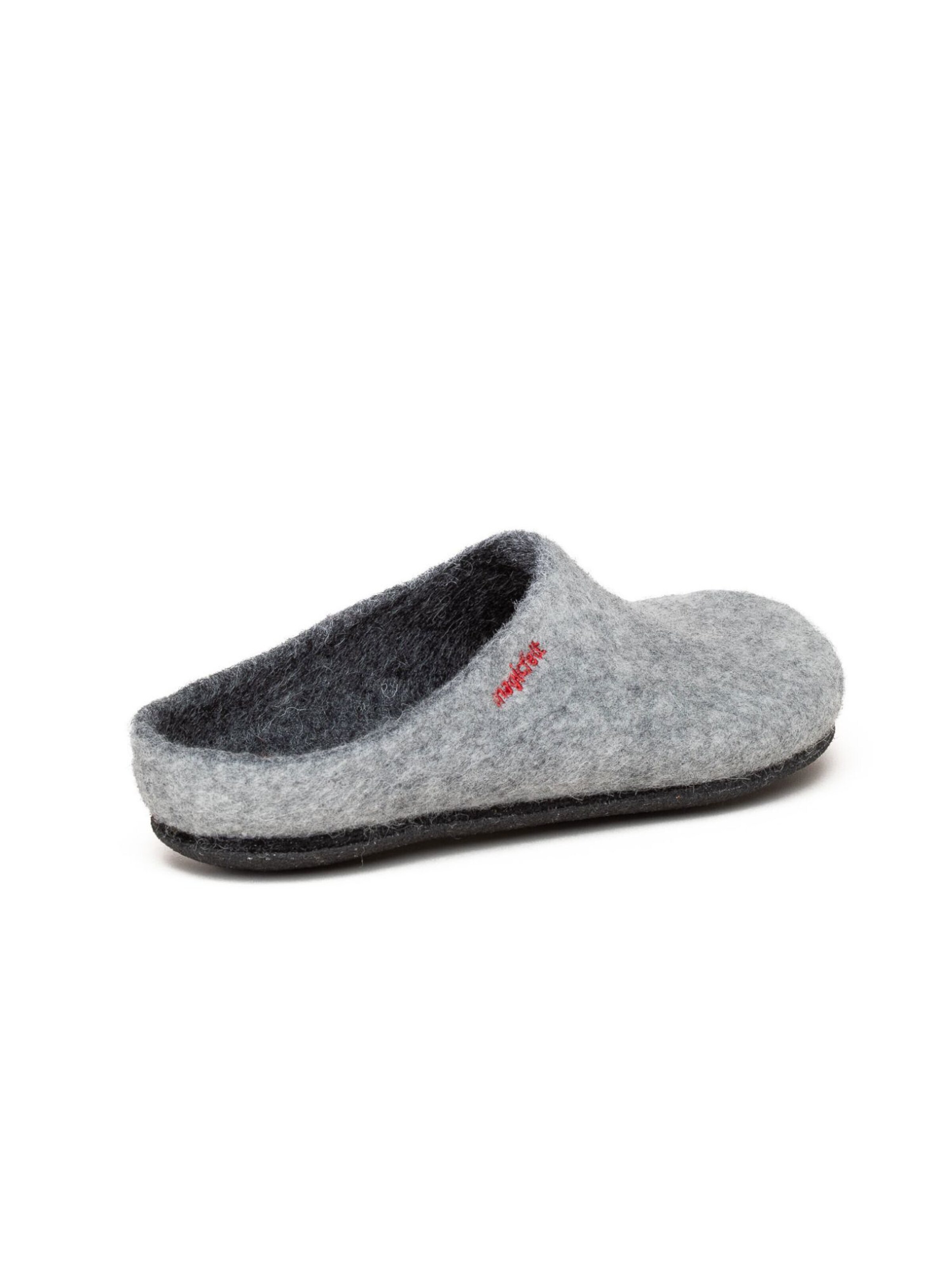 MagicFelt Slippers 'Filzpantoffel Magicfelt 709' in Grey