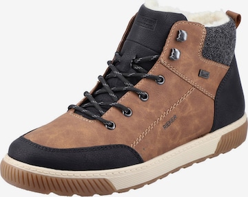 RIEKER Lace-Up Boots in Brown: front