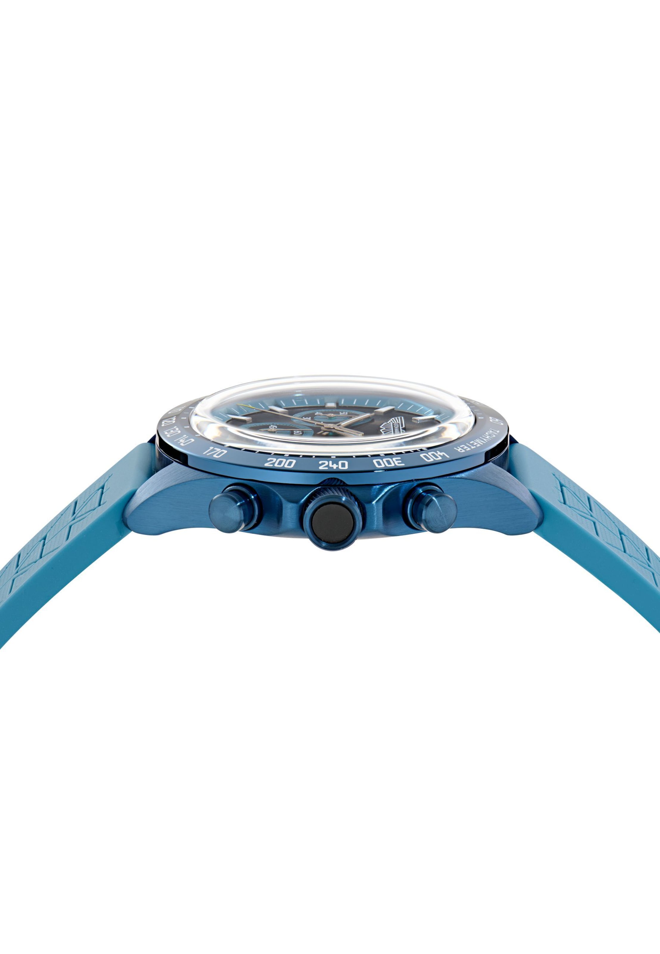 Aston Martin Analoguhr ' SPT ' in Blau