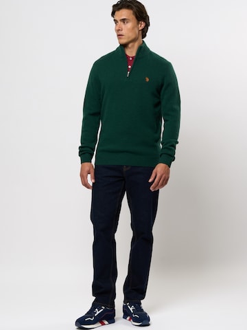 U.S. POLO ASSN. Pullover 'Kevin' i grøn