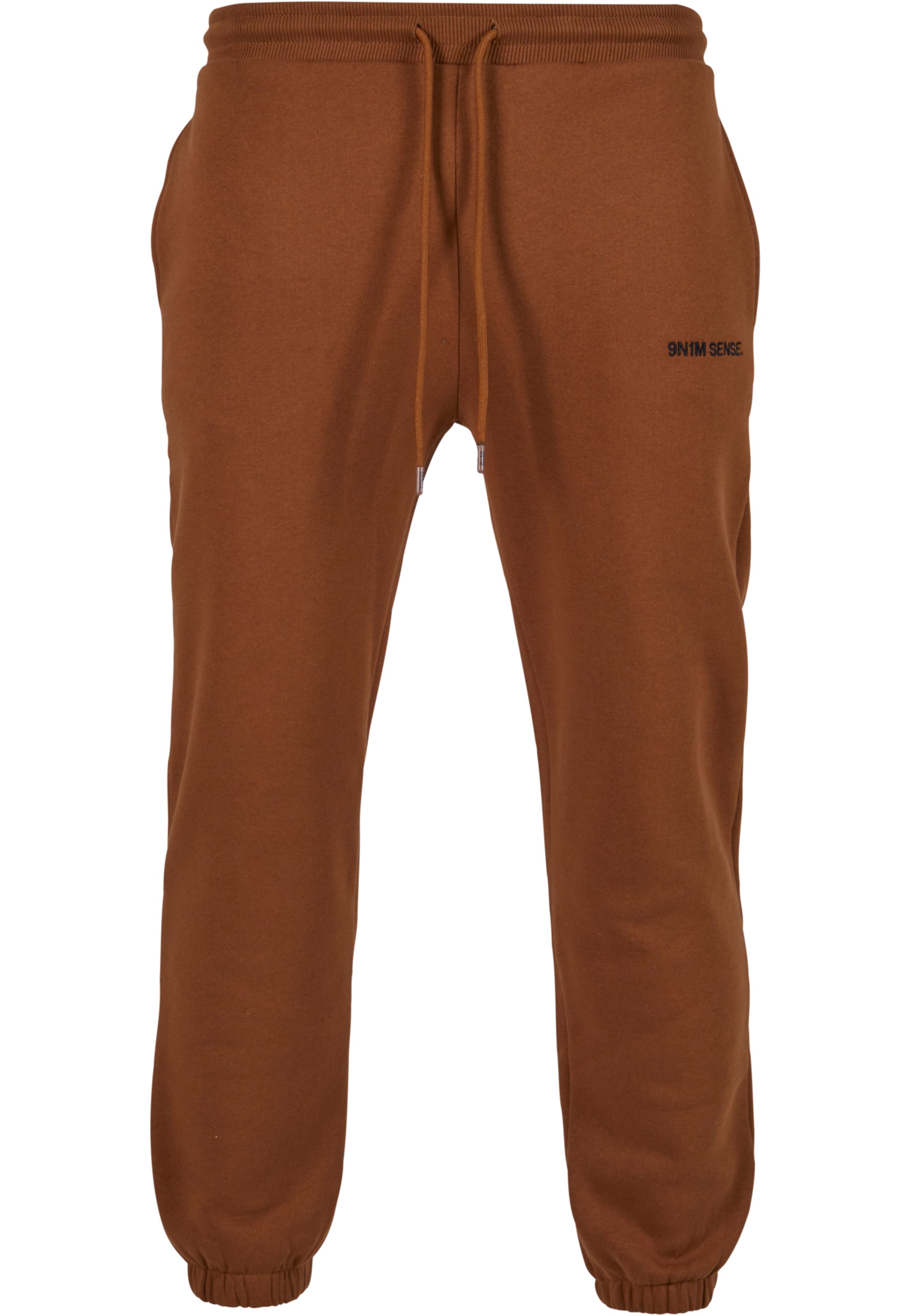 9N1M SENSE Loosefit Hose 'Essential' in Braun: Vorderseite