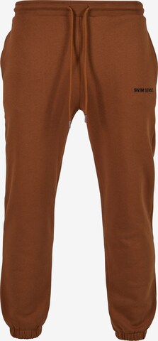 9N1M SENSE Tapered Broek 'Essential' in Bruin: voorkant