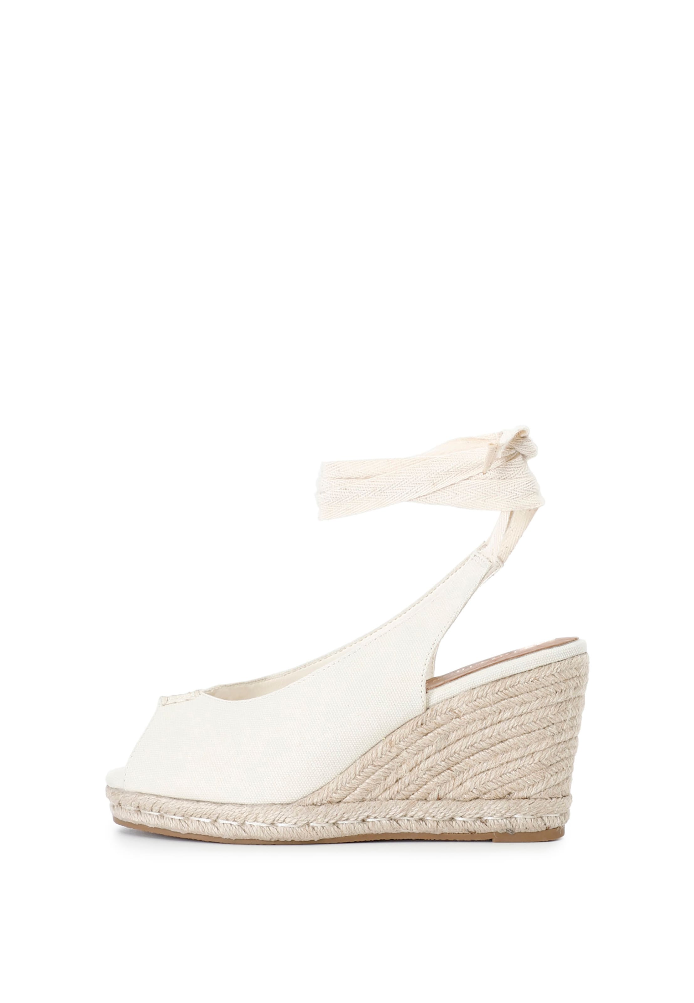 Sandalo di CAFè NOIR in beige: frontale