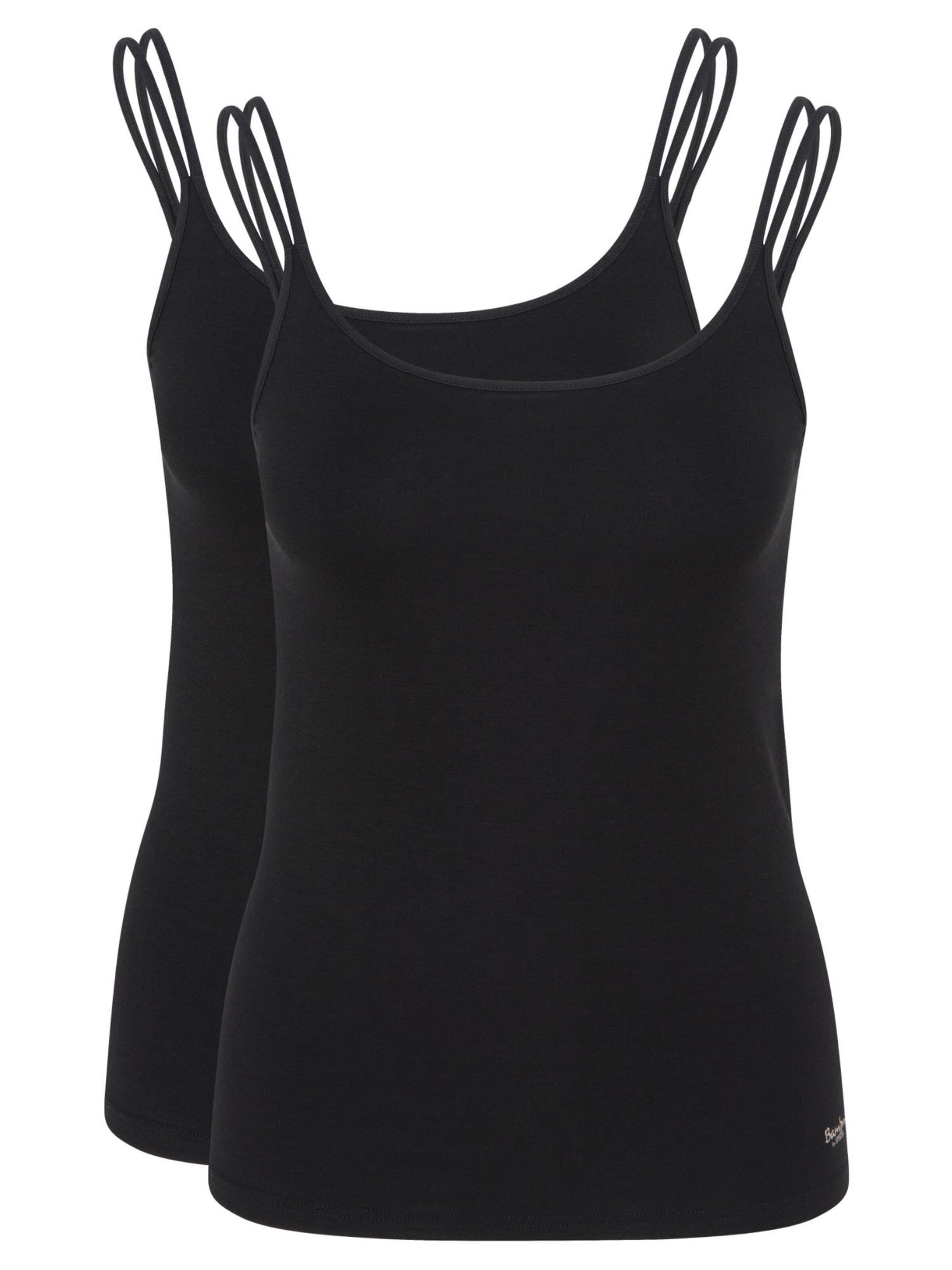 SPEIDEL Unterhemd 'Bambus'‌‌‌‌‌ in Schwarz: Vorderseite