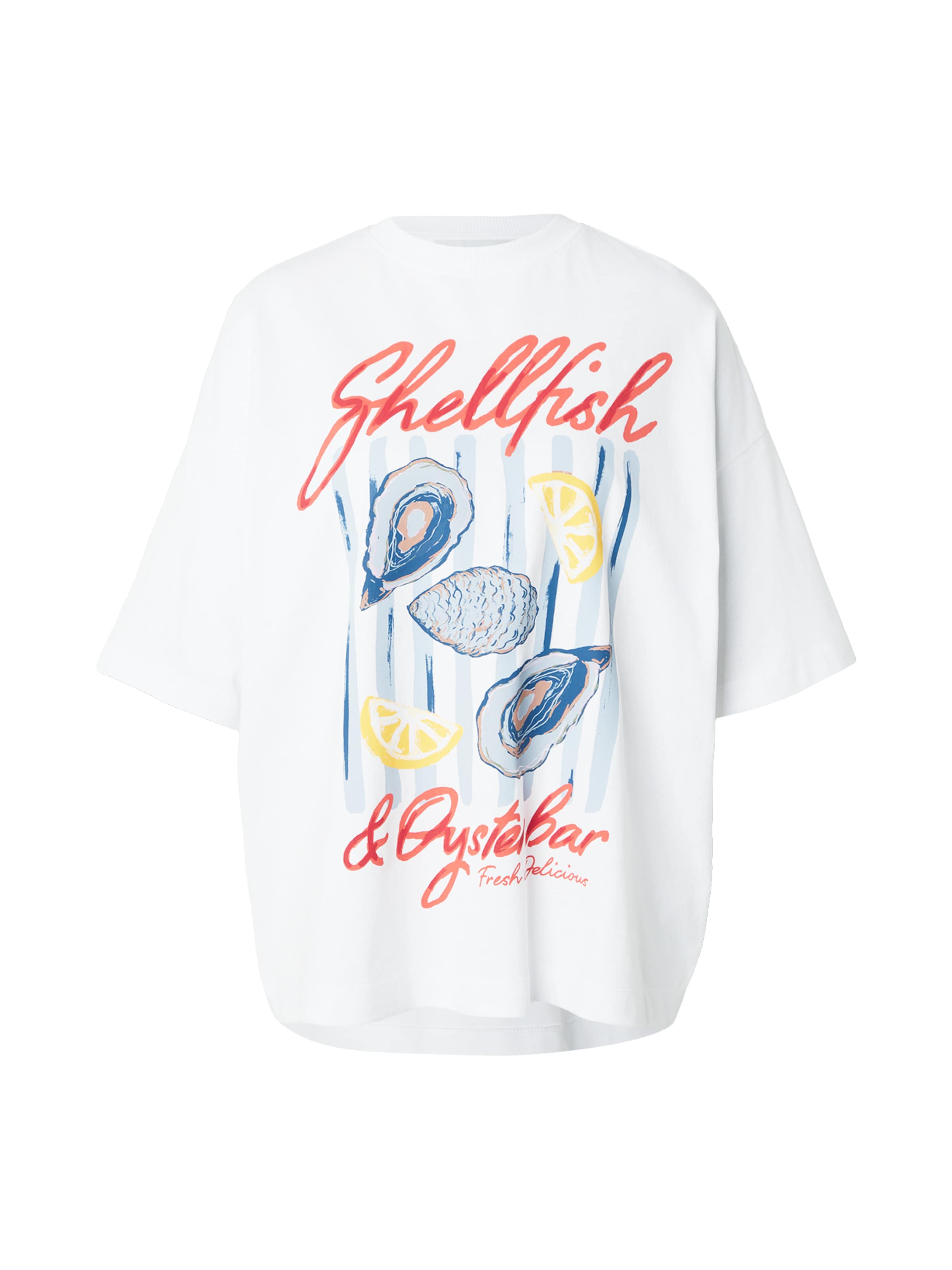 TOPSHOP - Camiseta talla grande 'PREMIUM' en blanco: frente