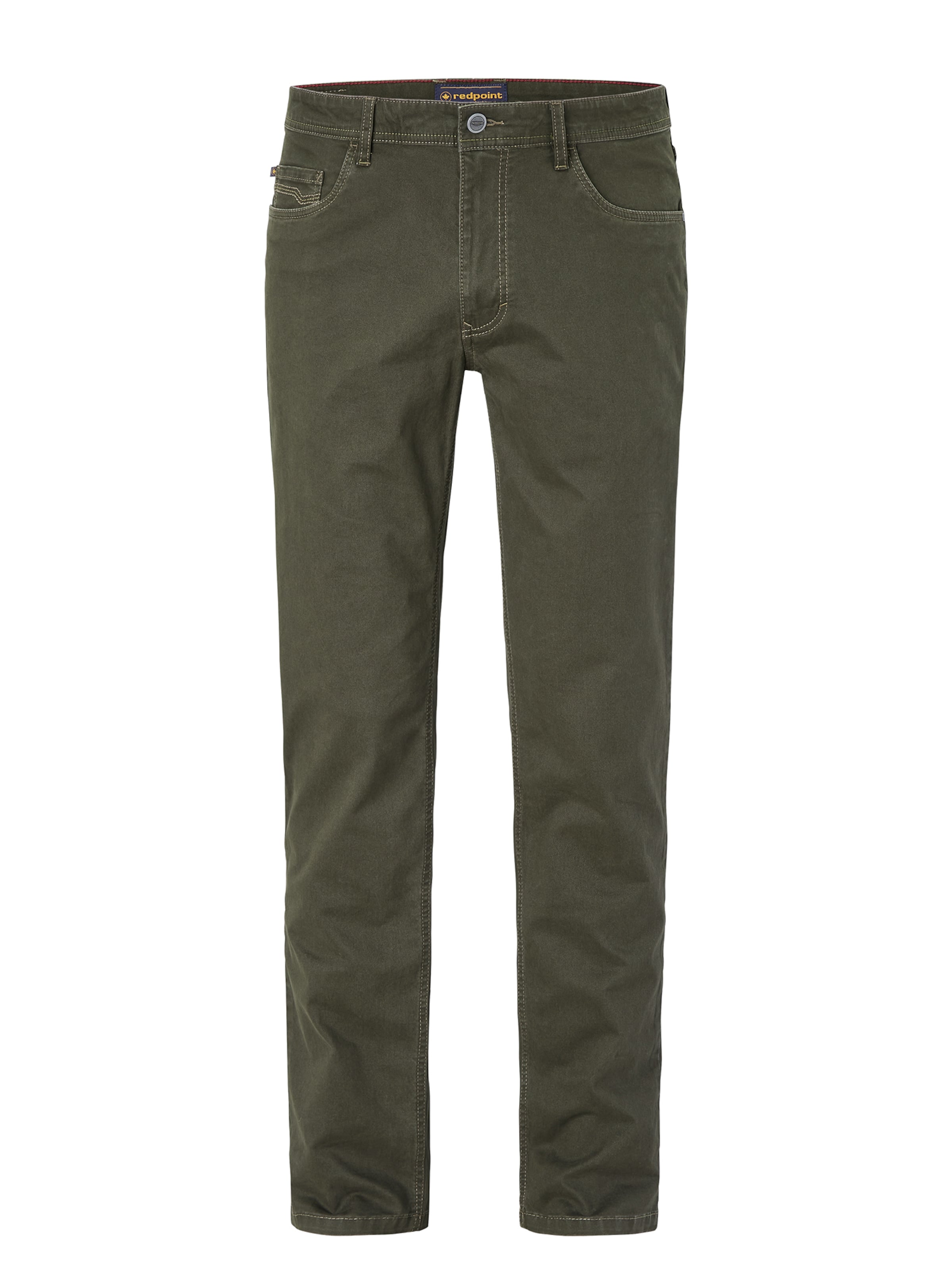 REDPOINT Regular Jeans in Grün: Vorderseite