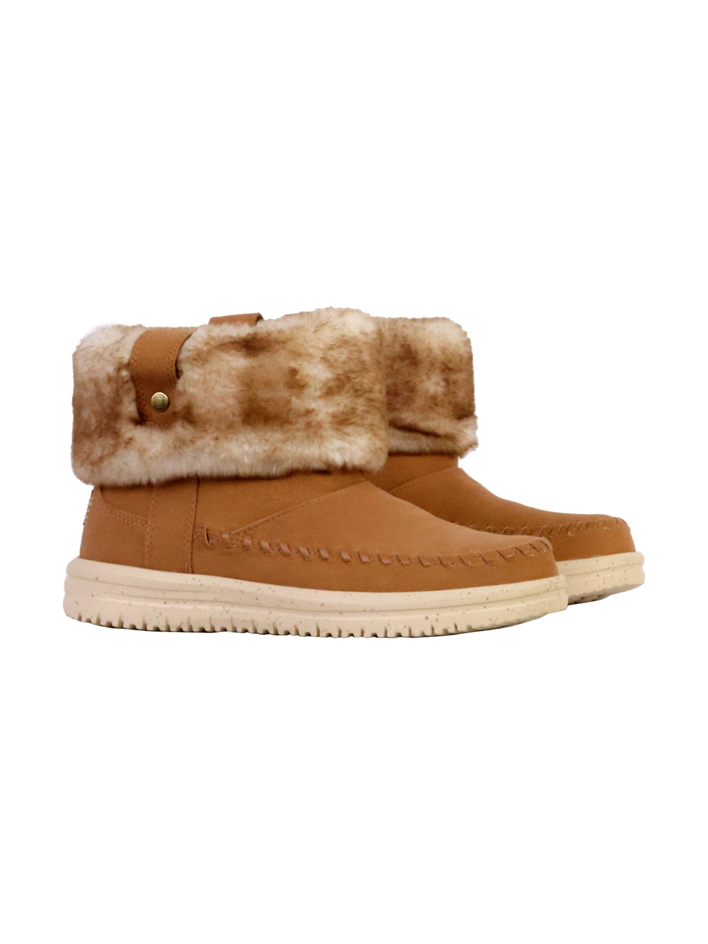 Bottines 'Camden Cuff Classic Cozy Stiefelette zum Hineinschlüpfen' HEY DUDE en marron
