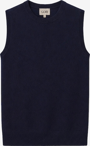 Cardigan 'Women's Essential Cashmere Crewneck Vest' GOBI Cashmere en bleu : devant