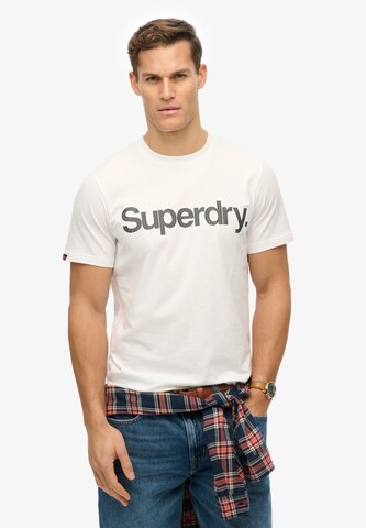 Superdry T-Shirt 'Core' in Weiß: Vorderseite