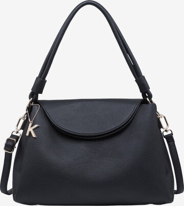Borsa a mano 'Borsa a mano Kassandra Luxette poliestere chiusura zip' di Kassandra in nero: frontale