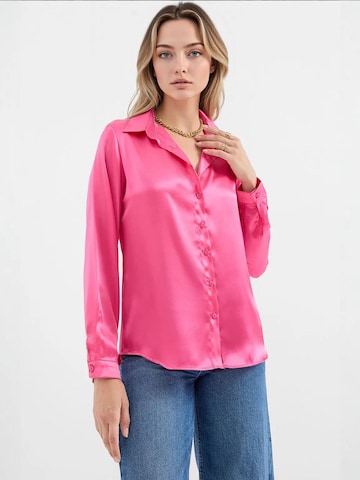 Bigdart - Blusa em rosa: frente