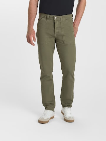 Le Temps Des Cerises Loosefit Jeans in Groen: voorkant