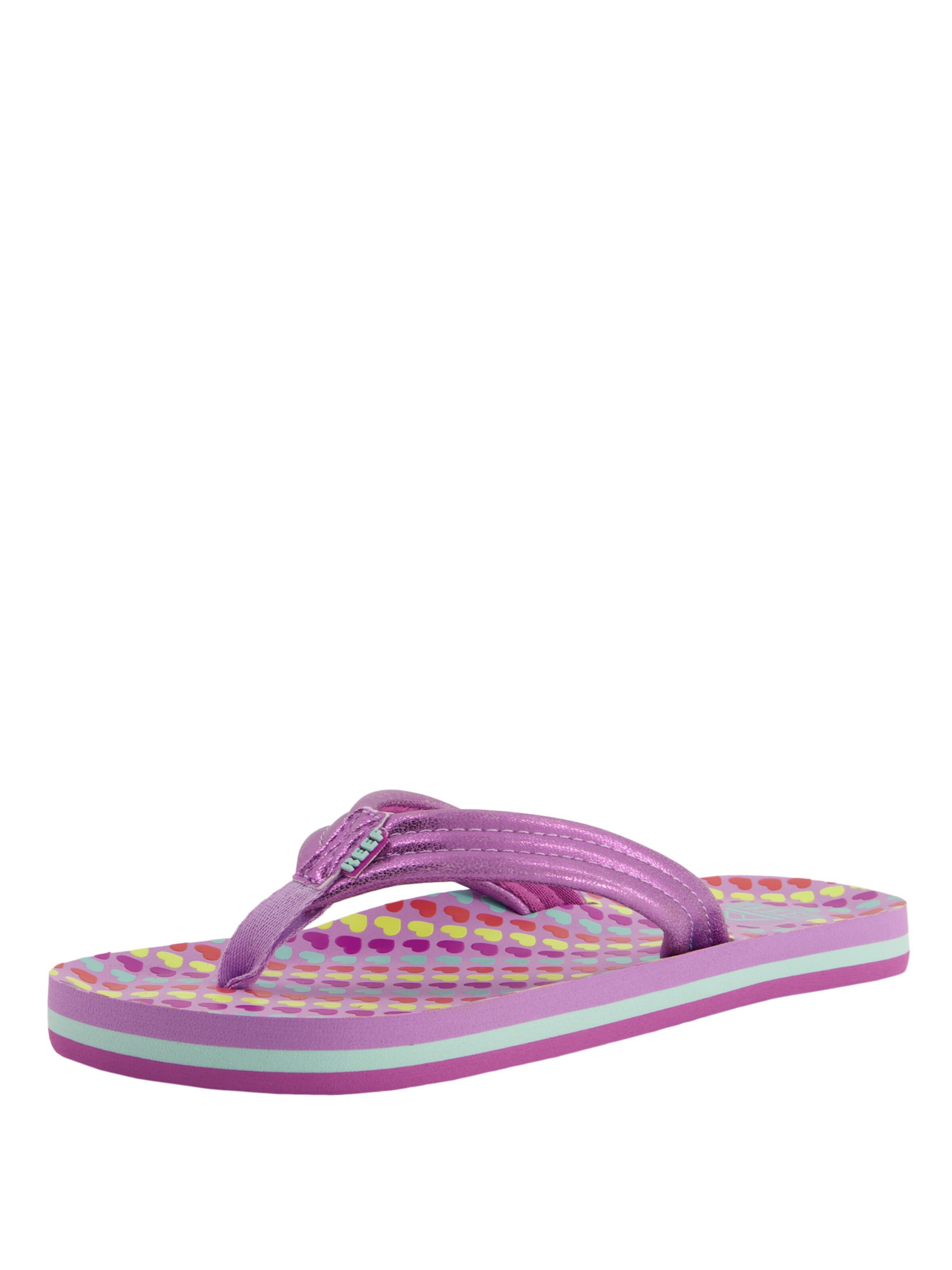 Claquettes / Tongs ' Kids Ahi ' REEF en violet : devant