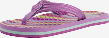 REEF Beach & Pool Shoes ' Kids Ahi ' in Purple: front