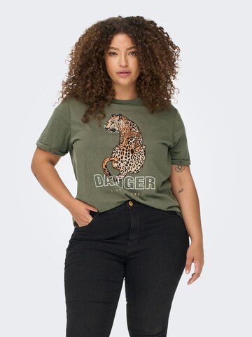 ONLY Carmakoma T-Shirt in Grün: Vorderseite