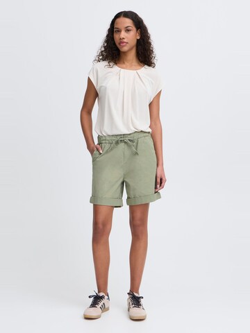 Oxmo - Loosefit Pantalón chino 'Chanel' en verde