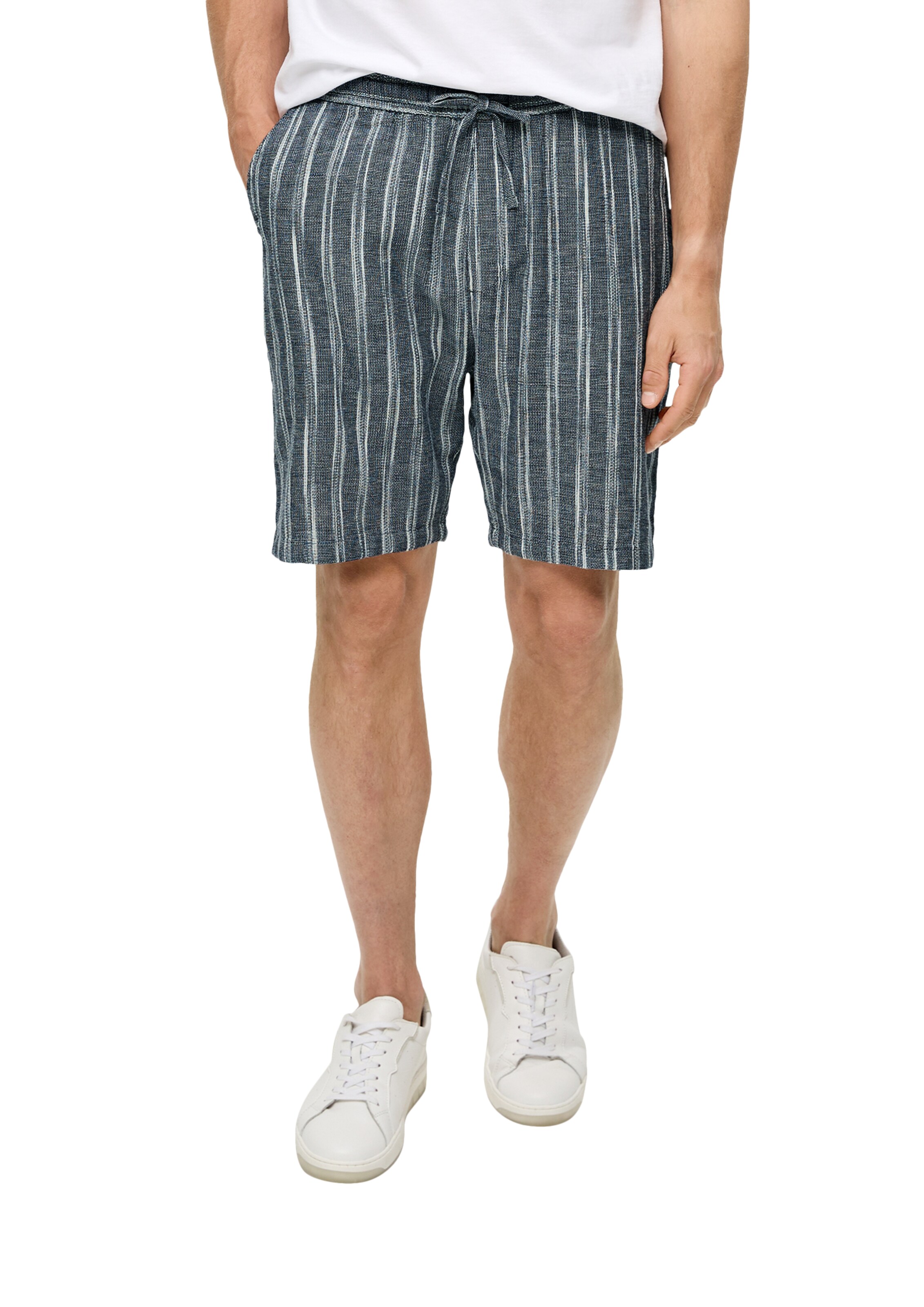 s.Oliver Wide Leg Hose in Blau: Vorderseite