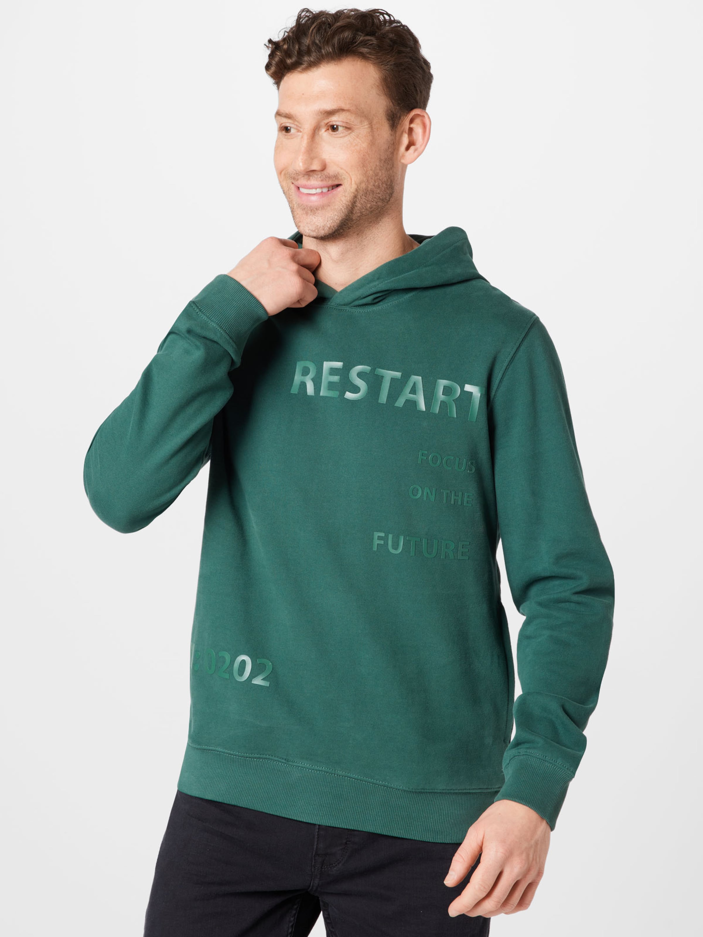 Männer Große Größen s.Oliver Sweatshirt in Smaragd - ZG91313 Männer Große Größen s.Oliver Sweatshirt in Smaragd - ZG91313