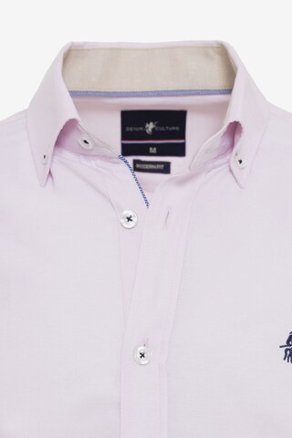 DENIM CULTURE Regular fit Button Up Shirt 'MYLES' in Purple
