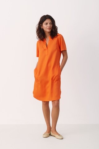 Part Two Shirt Dress 'Aminase' in Orange
