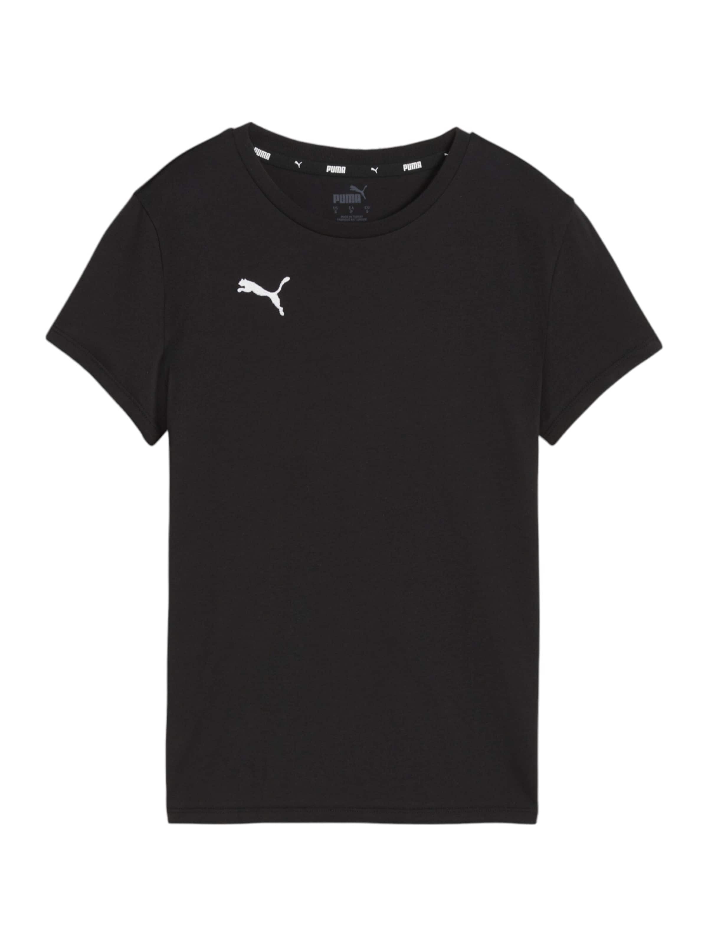 PUMA Funktionsshirt 'Team Goal' in Schwarz: Vorderseite