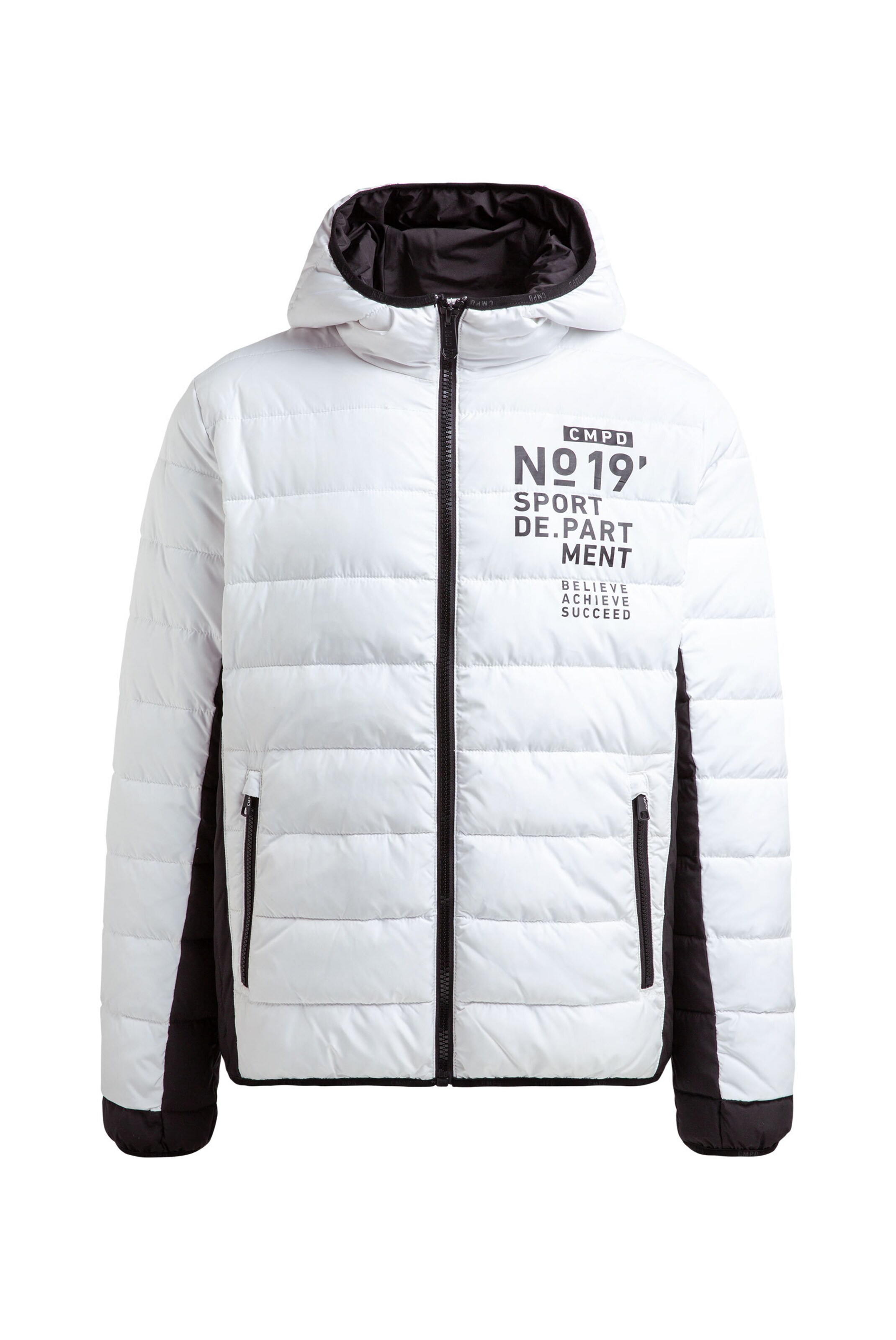 CAMP DAVID Winter Jacket in White: front