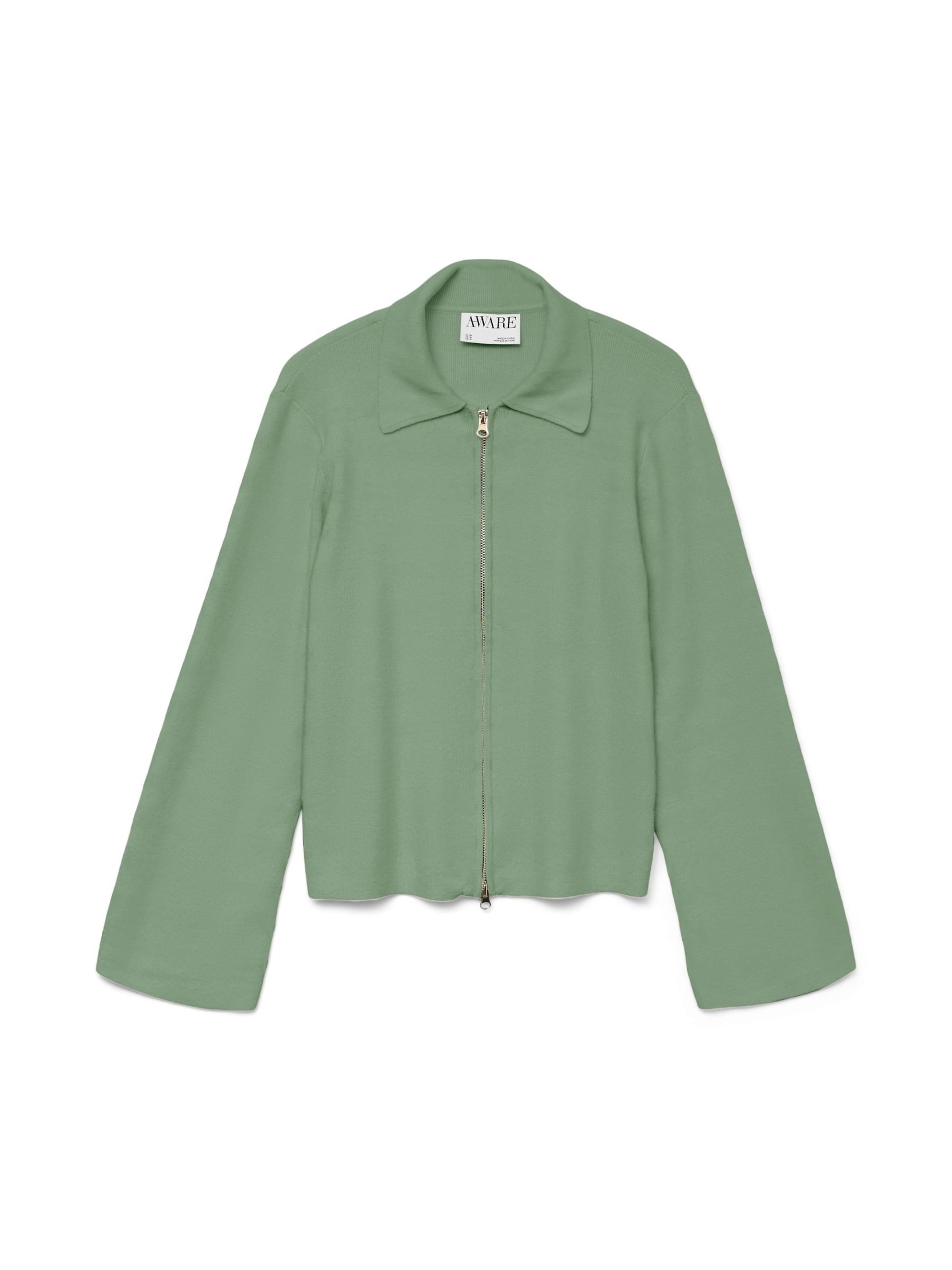 Cardigan 'VMHANNA' Aware en vert : devant