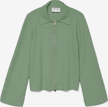 Cardigan 'VMHANNA' Aware en vert : devant