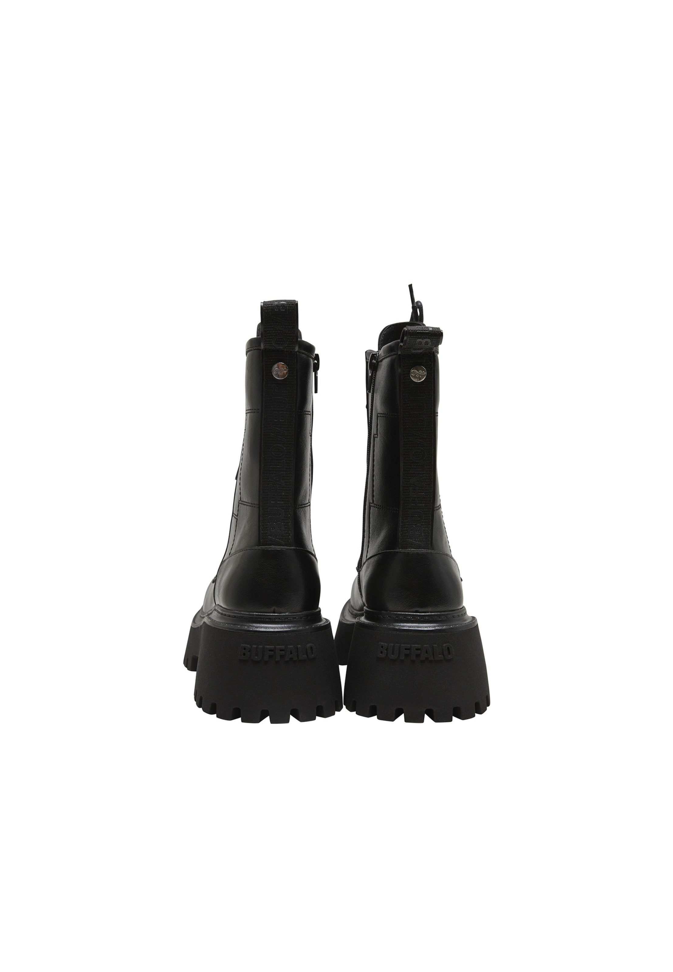 BUFFALO - Bota com atacadores 'STACY' em preto