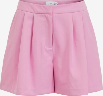 VILA Παντελόνι πλισέ 'KAMMAS' σε ροζ: μπροστά