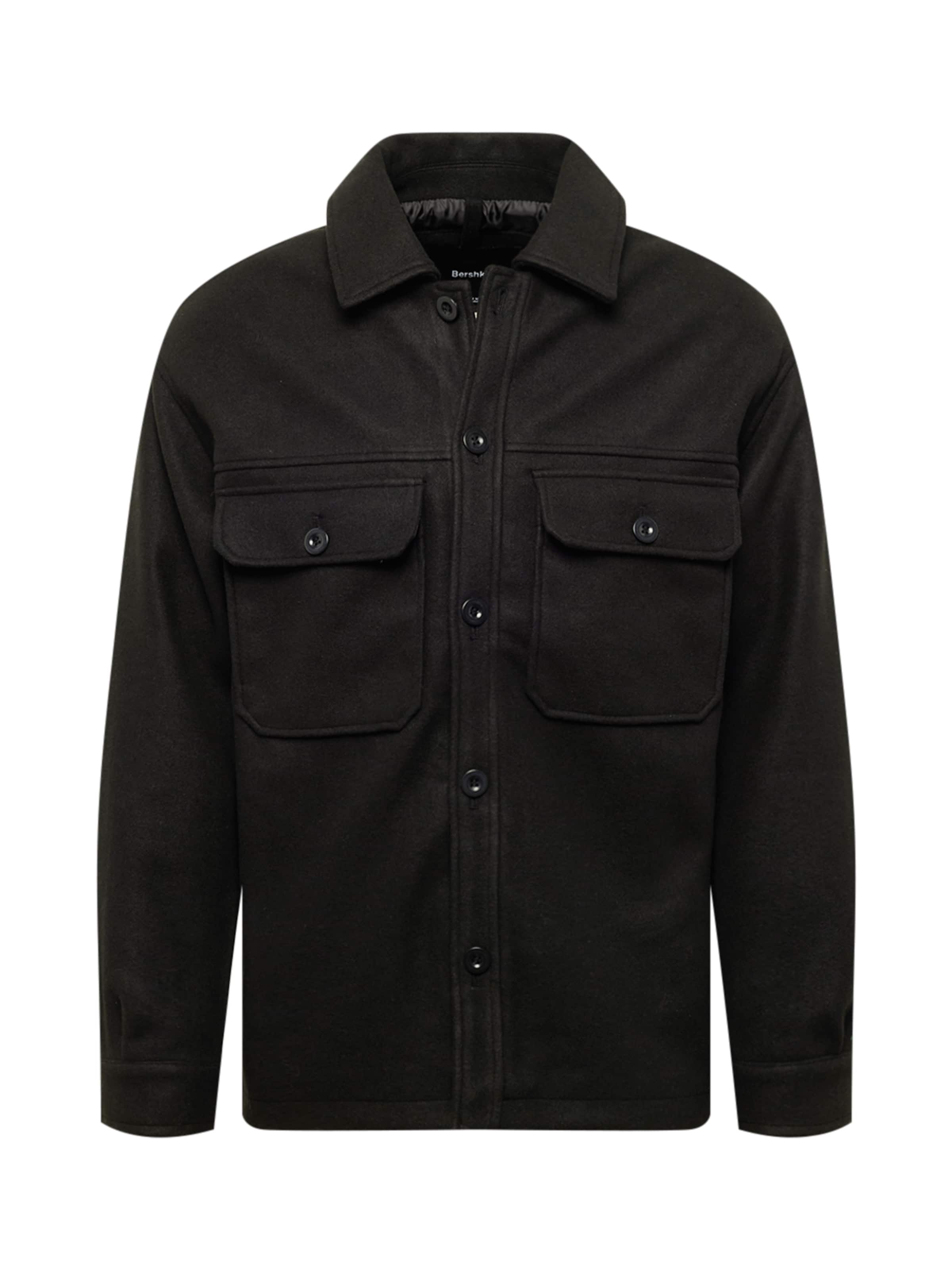 Bershka Přechodná bunda - černá, Produkt