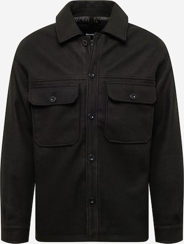 Bershka Between-Season Jacket in Black: front