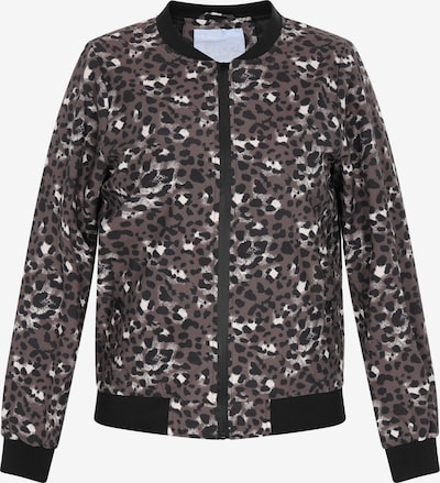 Demisezoninė striukė iš faina Athlsr, spalva – ruda / juoda / balta, Prekių apžvalga