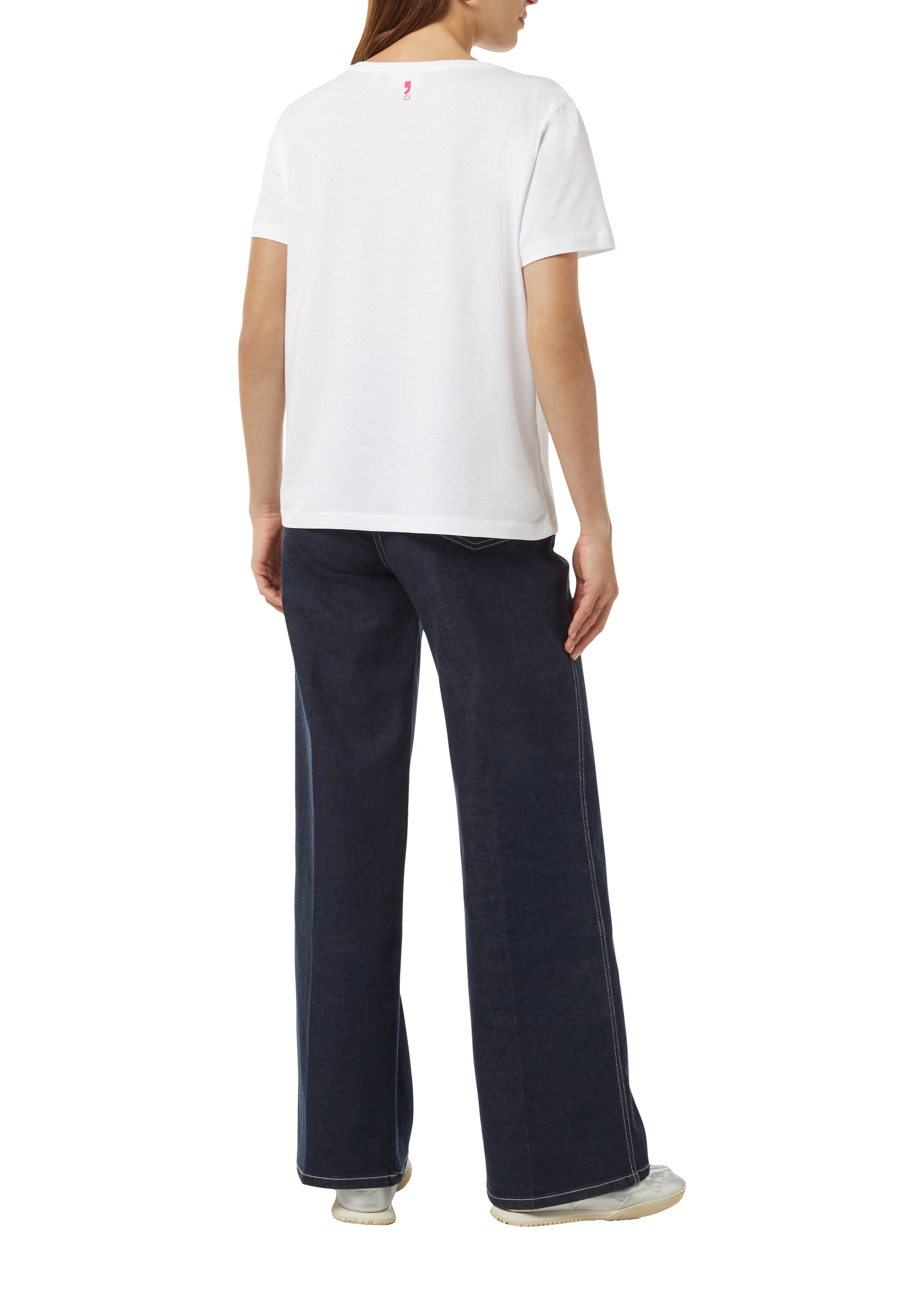 comma casual identity T-Shirt in Weiß: Rückseite